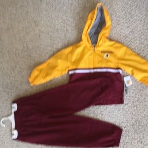 Boys Washington Redskins 2 piece jogger Set 4T